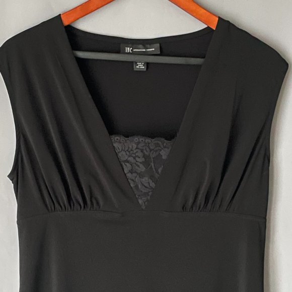INC International Concepts Black Top Lace Insert Size M - Picture 3 of 5